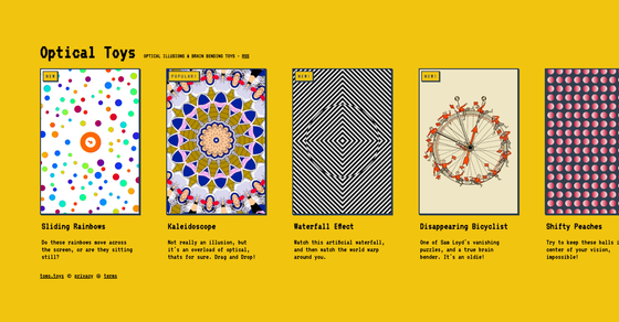 Cover thumbnail of "Optical Toys"