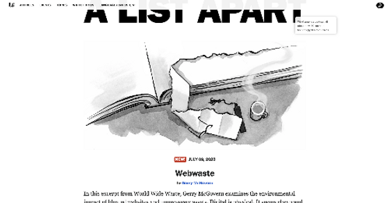 Cover thumbnail of "A List Apart"