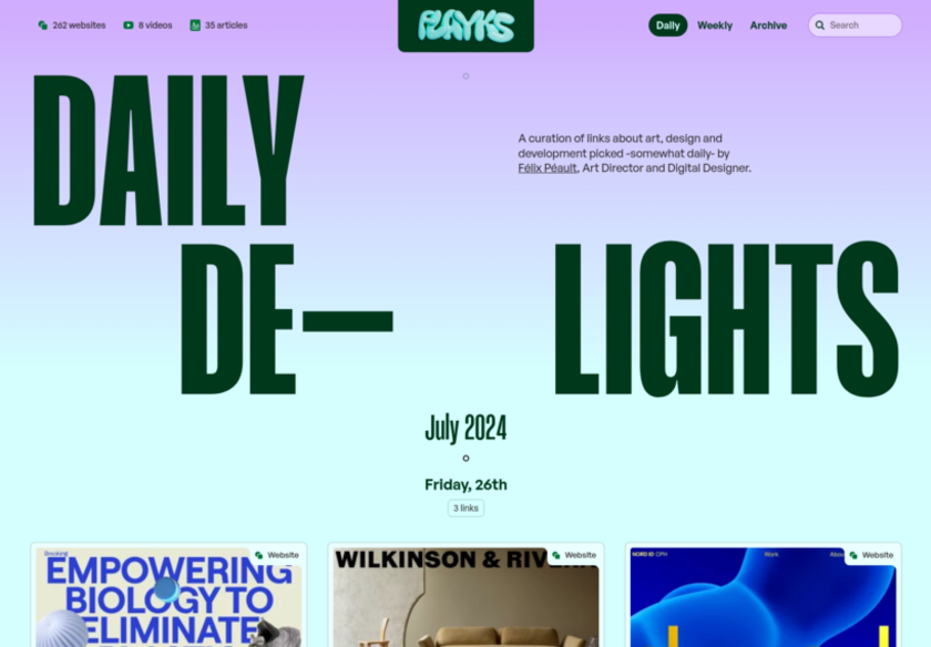 Cover thumbnail of "Daily Delights"
