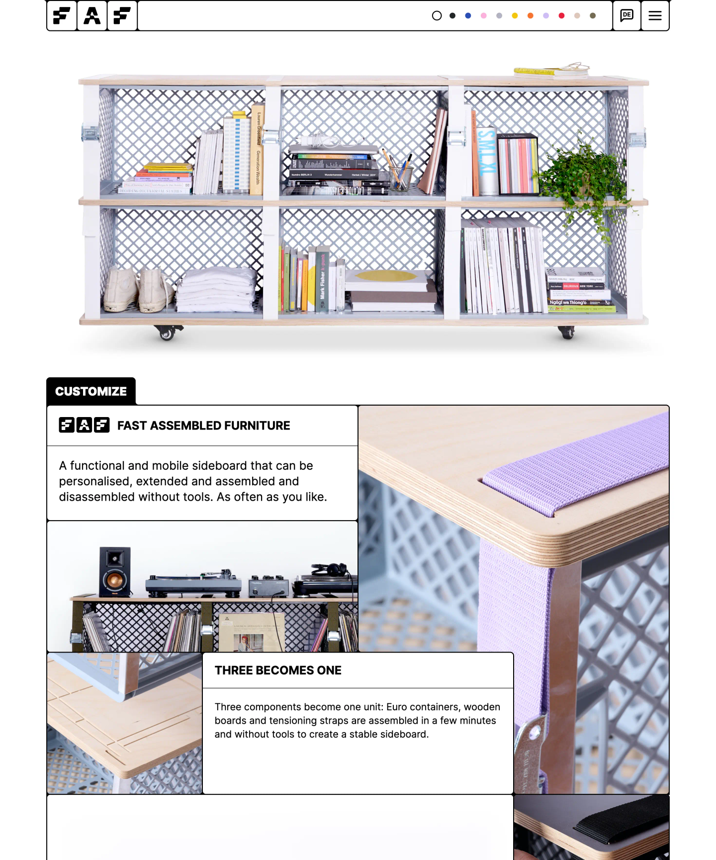 Thumbnail for the project "Fast Assembled Furniture"