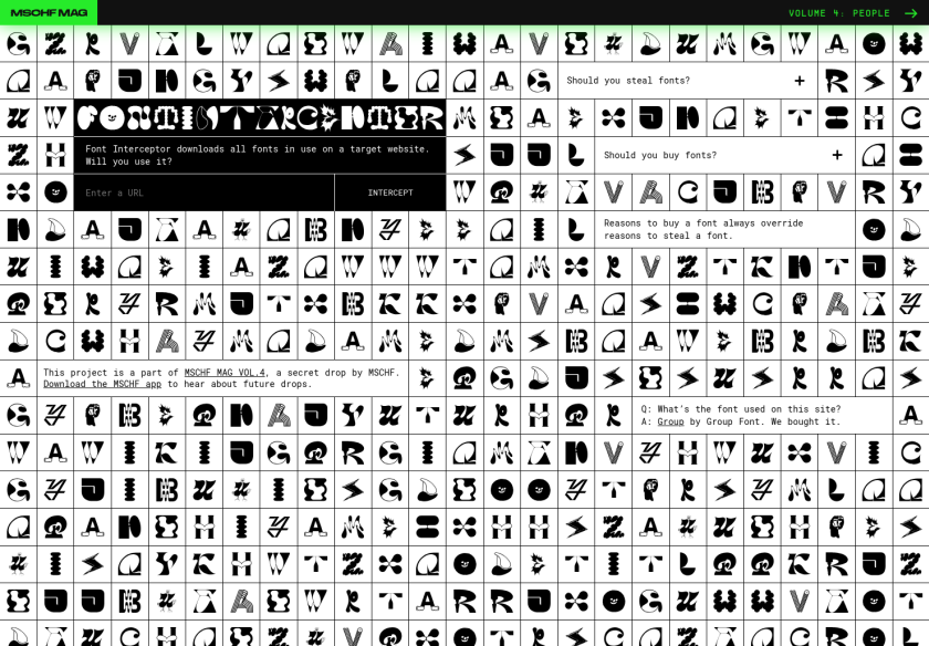 Cover thumbnail of "Font Interceptor"