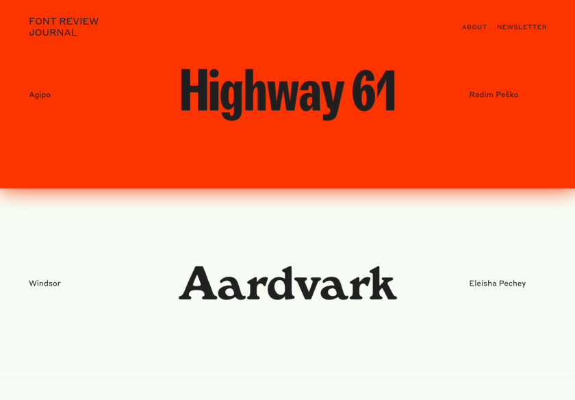 Cover thumbnail of "Font Review Journal"