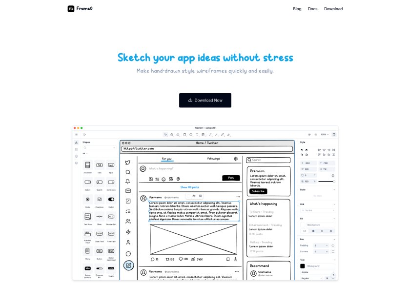 Cover thumbnail of "Frame0 | Sketch your app ideas without stress"