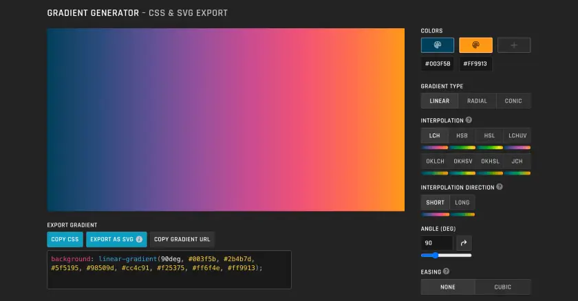 Cover thumbnail of "Gradient Generator"