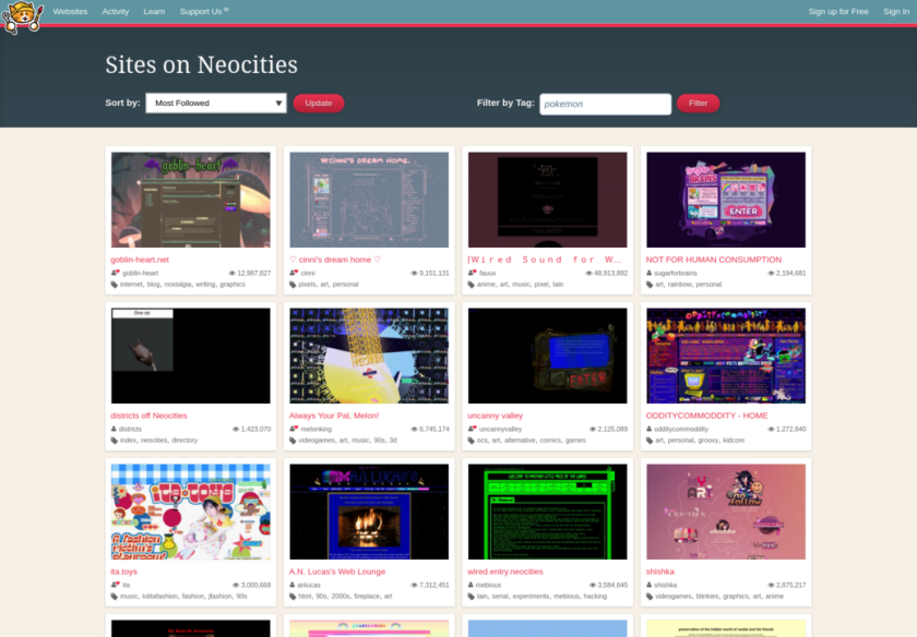 Cover thumbnail of "Neocities"