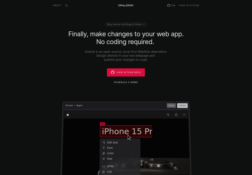Cover thumbnail of "Onlook &#x2013; The developer tool for designers"