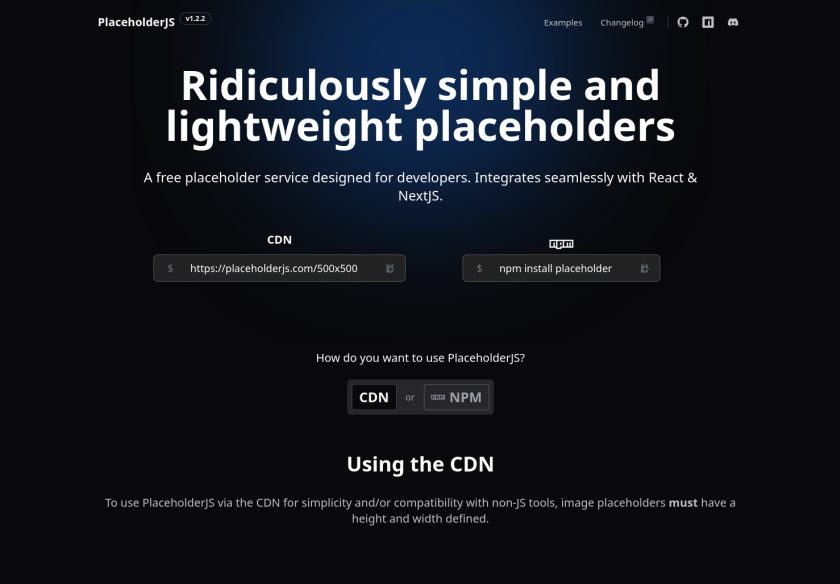 Cover thumbnail of "PlaceholderJS - Ridiculously simple and lightweight placeholders"