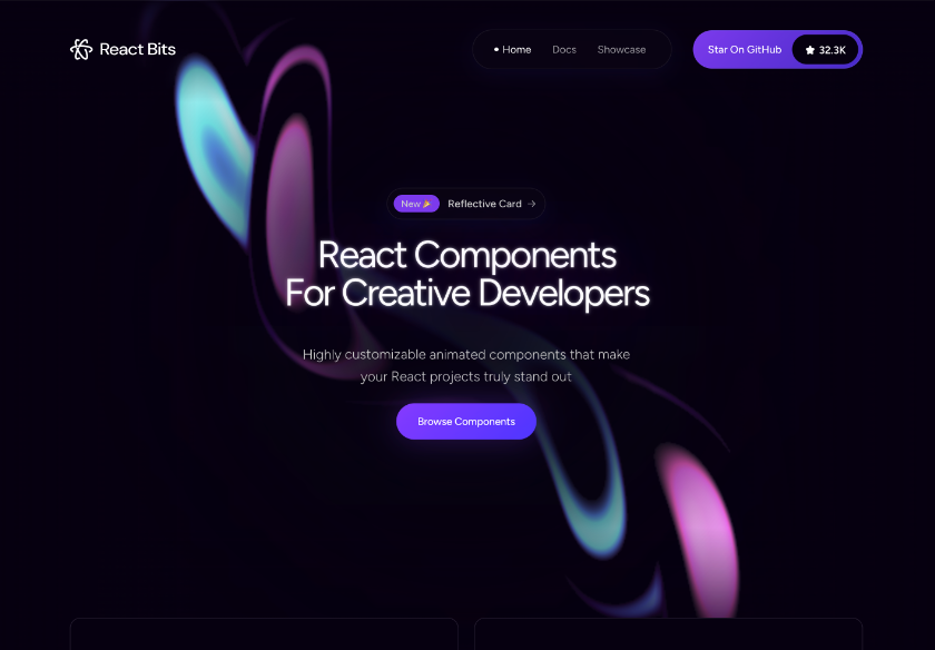 Cover thumbnail of "React Bits - Animated UI Components For React"