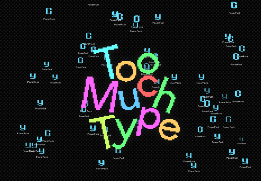 Cover thumbnail of "Too Much Type"