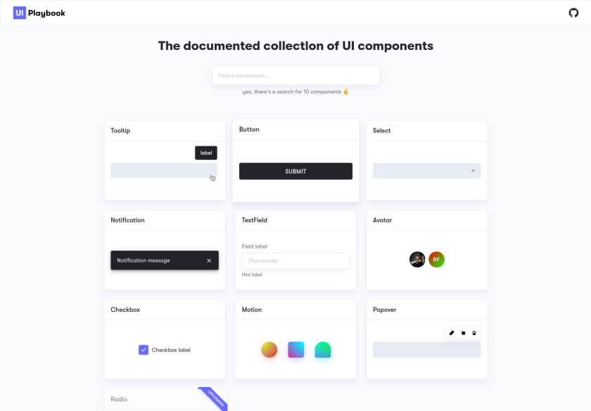 Cover thumbnail of " UI Playbook"
