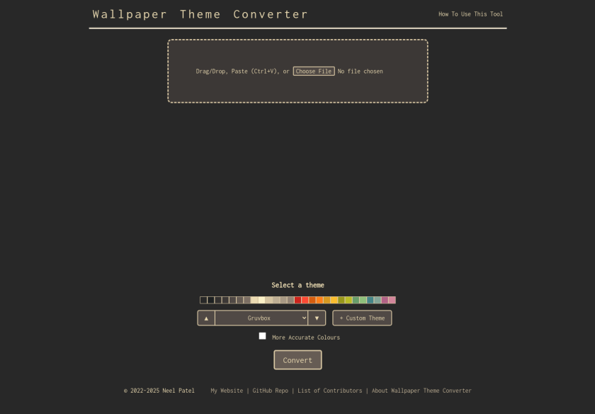 Cover thumbnail of "Wallpaper Theme Converter"