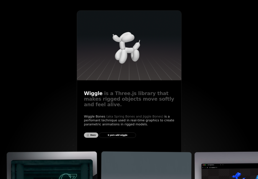 Cover thumbnail of "Wiggle Bones for Three.js"